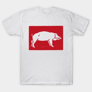 Red Pig Aesthetic T-Shirt